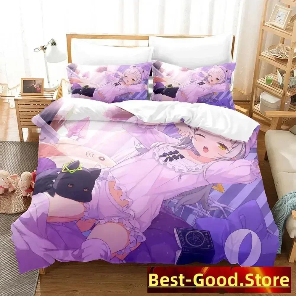 2023 Murasaki Shion Bedding Set Duvet Cover Sheet Printed Bed Set Pillowcase Bed Full Queen King Size Comforter Bedroom