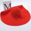 Sunscreen DIY Moldable Wide Brim Hat Bowknot Women Sun Hat Simple Plastic Bucket Hat  Travel
