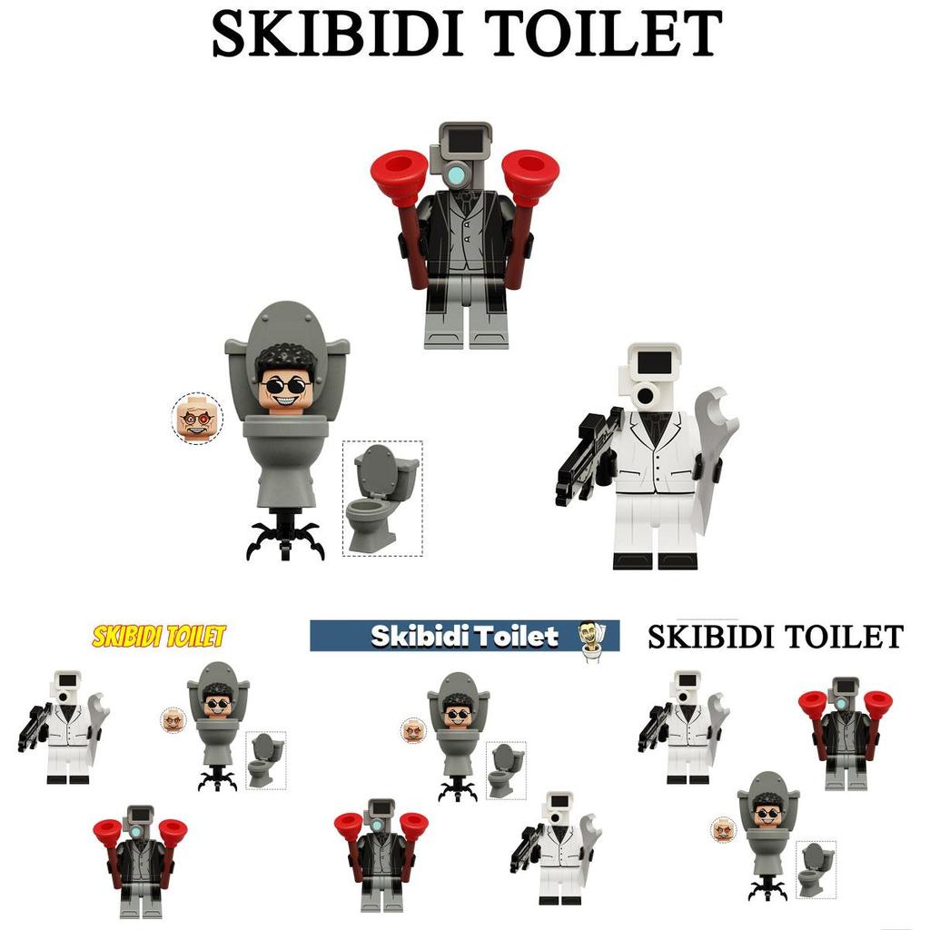 Ultimativer Toilettenmann, unvergleichlicher Kriegsgott, Wissenschaftler, Überwachungsexperte, Plastikbausteinspielzeug