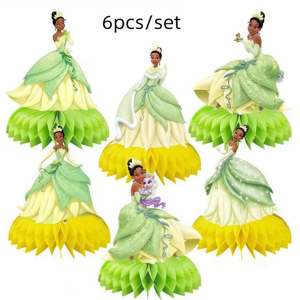 Frog Tiana Princess Party Decoration Set Paper Cup Plate Napkin Balloons Kids Girl Birthday Surprise Gift Baby Shower Photo Prop