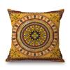 Special Sale Mandala Motif Bohemian Mediterranean Floral Plant Pattern Linen Home Decoration Pillow Case Sofa Cushion Cover Case