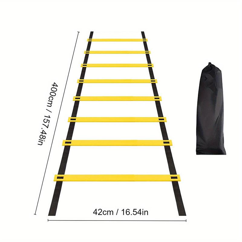 Agility Ladder for Sports Training Nylon Speed Ladder,Adjustable Layout, Ideal for Football,Gym,Home Workout,&Footwork Drills