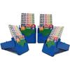 Jranter Set of 4 Bridge Bidding Boxes- Set of Four Bridge Bidding Boxes Premium Bridge Kit Bidding Device,Blue