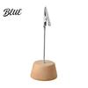 Waterproof Wooden Clip Wood Place Card Holder with Metal Clip Small Table Number
