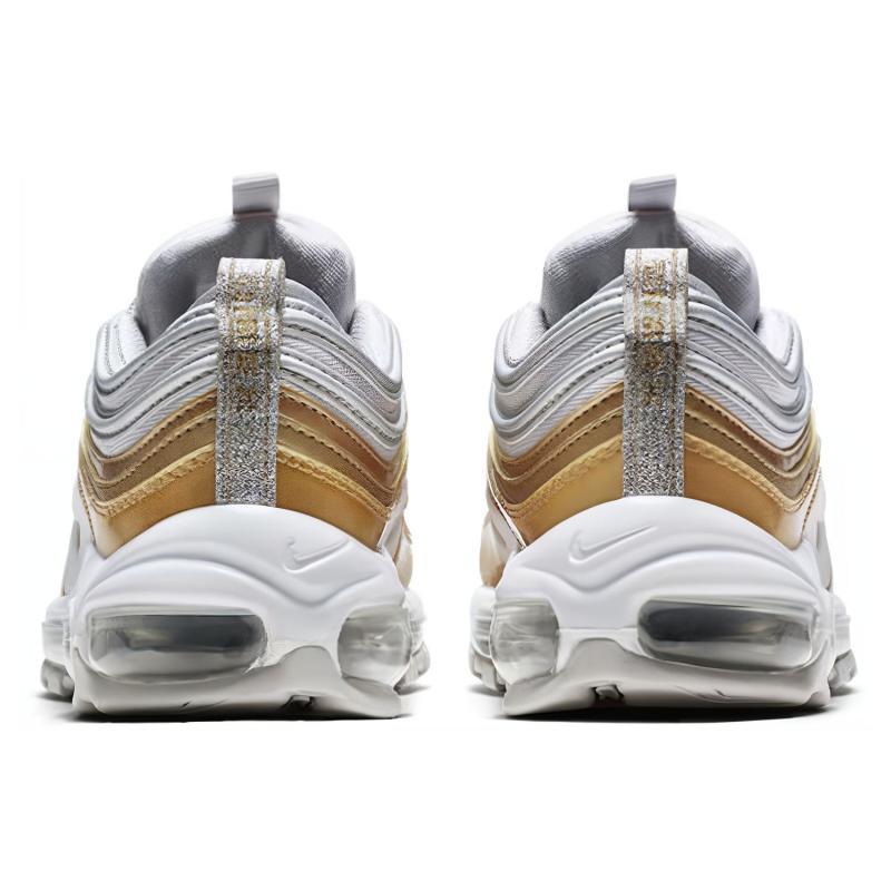 Nike Air Max 97 Vast Grey Metallic Gold Damen Sneaker Freizeitschuhe AQ4137-001