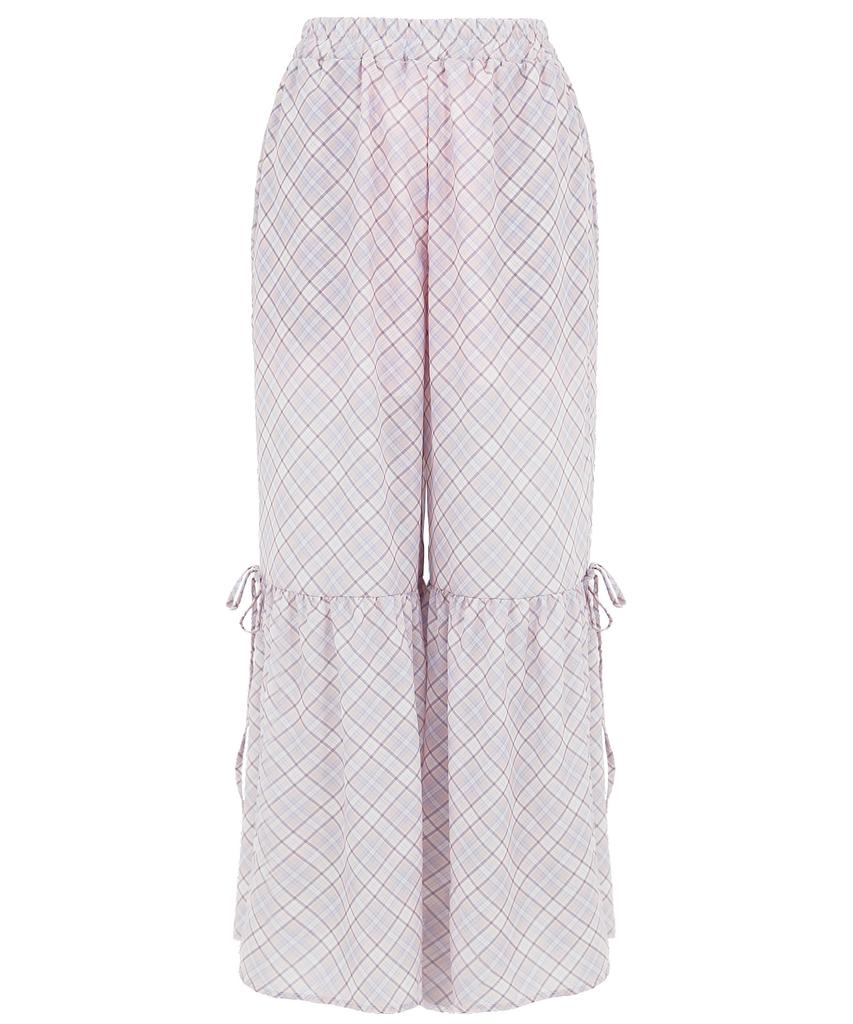 PLASMA SPHERE Check Pants In Pink