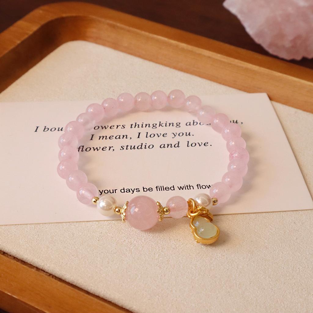 New Chinese Bracelet, Natural Crystal Bracelet, Fashion Sweet And Fresh Design Crystal Bracelet.