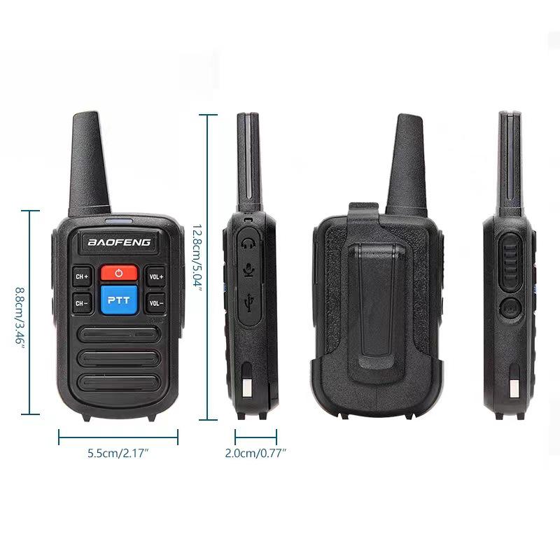 Baofeng BF-C50 Mini Handheld Walkie Talkie for Restaurant, Hotel, KTV