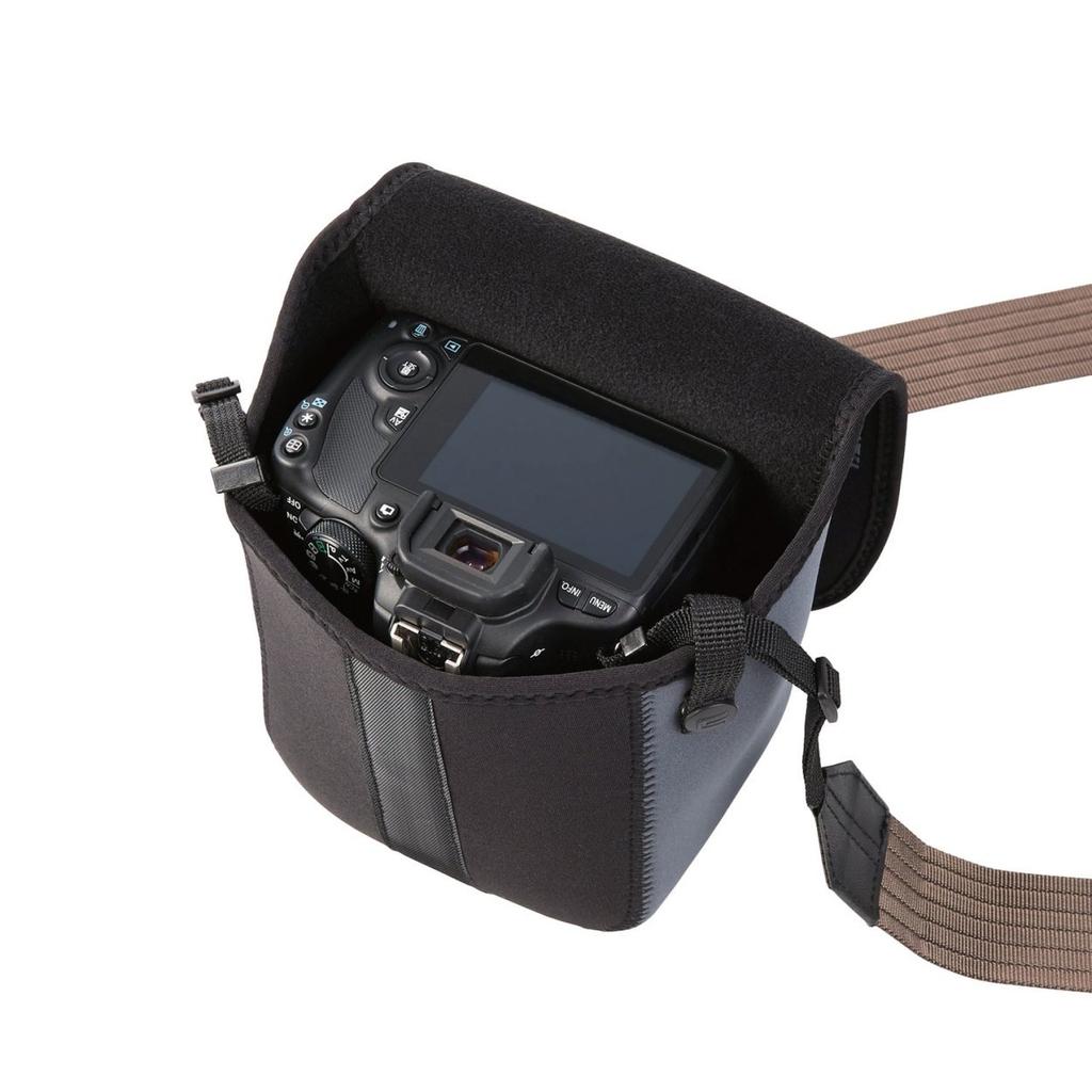 ELECOM SLR Camera Case Soft Case Silent Velcro M Size Storage 135 X 100 X Black [Reference Dimensions 155mm] DGB-S020BK