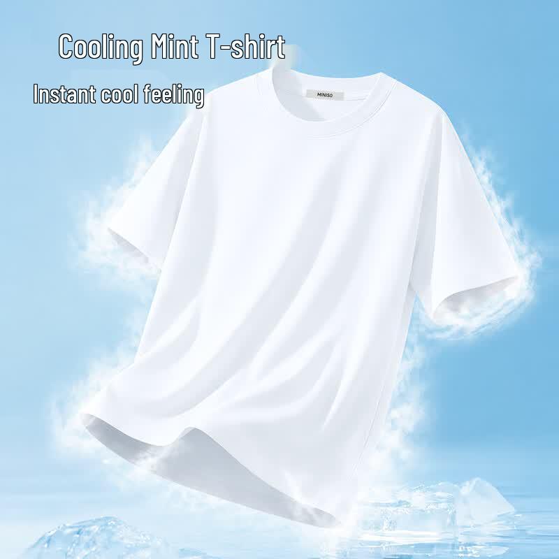 MINISO Men's Ice Silk Breathable Short-Sleeve T-Shirt