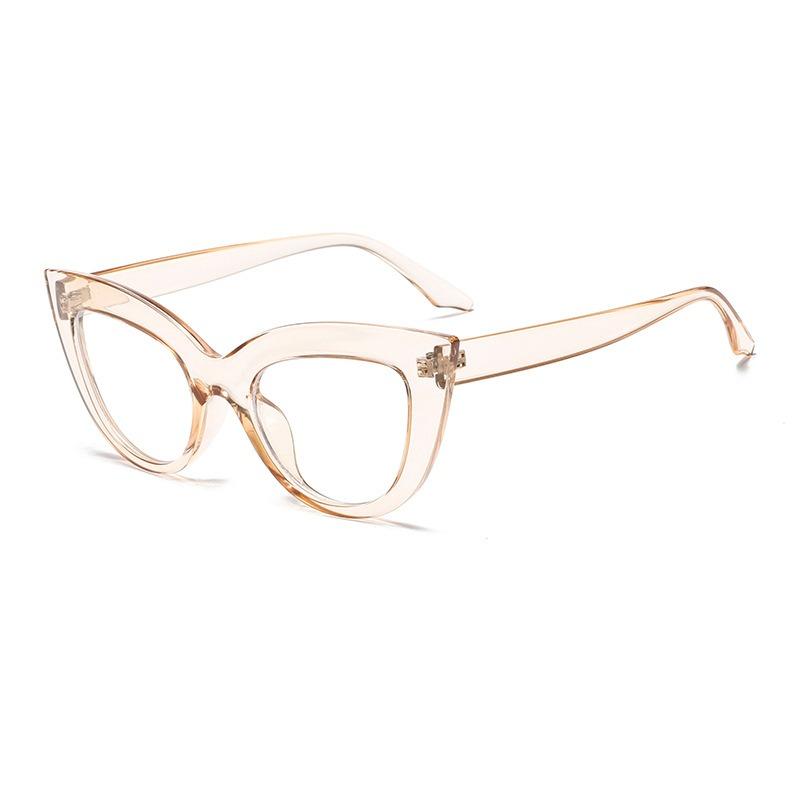 Vintage Cat Eye Anti-blue Sunglasses for Women's Trendy Candy Color Computer Eyeglasses Non-prescription Eyewear Female Glasses