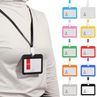 Waterproof Badge Holder Vaccination Record Card ID Card Holder Card Protector Protective Sleeve