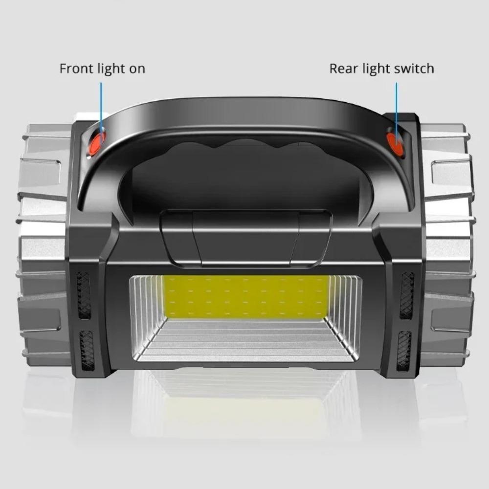 High Power Rechargeable LED Flashlight Multifunctional Portable Light with Side Light Waterproof Multiple Lighting Modes