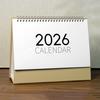 2026 Stolový kalendár so špirálovou väzbou Január až December 12 mesiacov Týždenný Mesačný plánovač