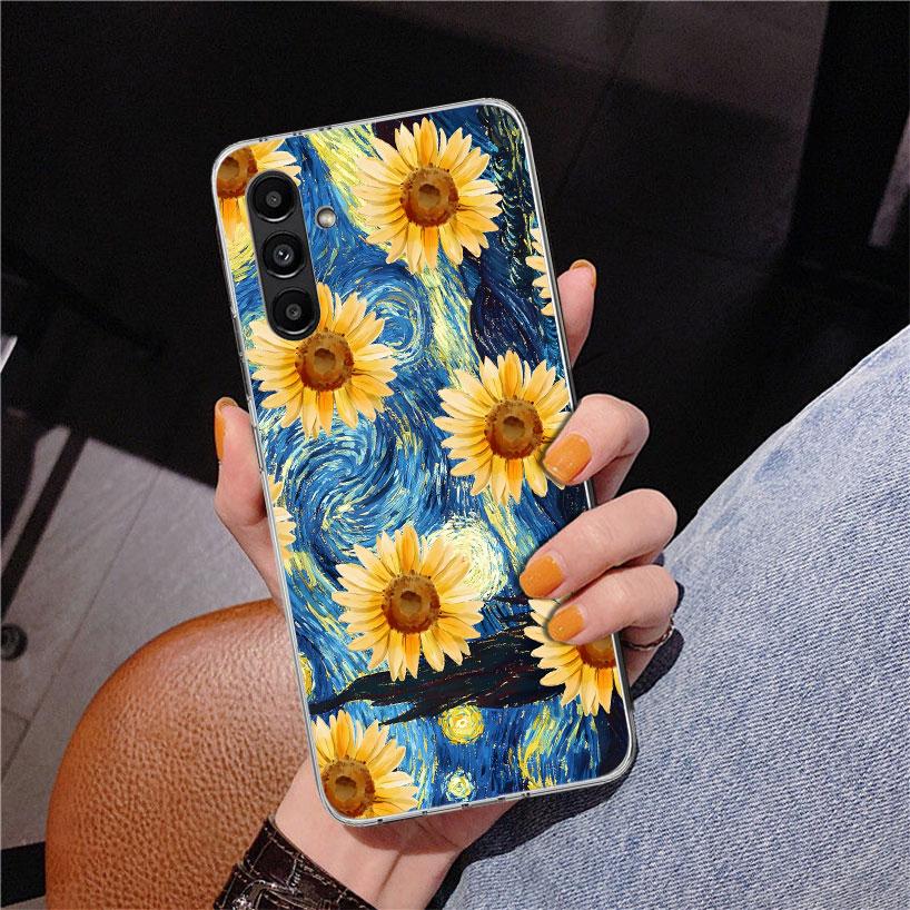 Starry Night Van Gogh Art Phnoe Case for Samsung Galaxy A17 A37 A57 A16 A26 A36 A56 A15 A14 A13 A55 A54 A53 A35 A34 A33 A25 A24