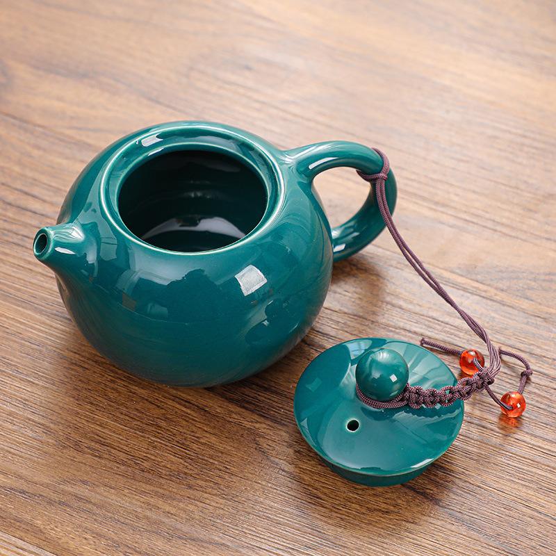 Ceramic Travel Kung Fu Tea Set Teapot Tea Can Creative Guochao Business Real Estate Event Gifts