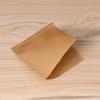 100Pcs Coated Greaseproof Oil Proof Bags Brown Kraft Paper Sandwich Packaging  Food Packing
