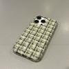Плед фланелевий чохол для телефону Apple Iphone16promax-Houndstooth Drop-Resistant ПВХ жорсткий фланелевий чохол для телефону Iphone16/15/14/13/Pro/Promax