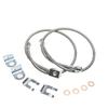 Stainless Steel Kit Extended Brake Line Stainless Steel Construction Reduced Expansion Under Pressure For Jeep XJ 84-01