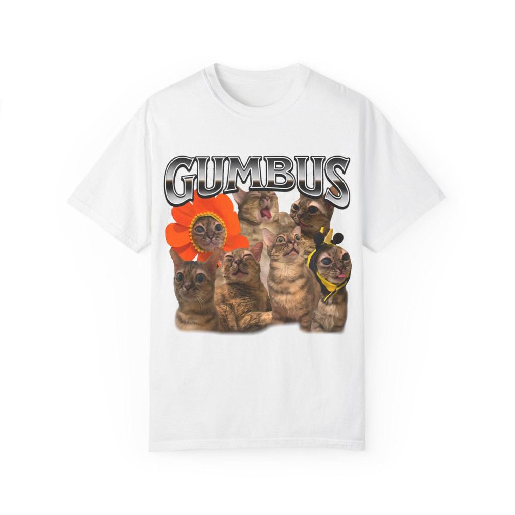 Lustiges Meme Ich Liebe Gumbus Katze Herren Damen T-Shirt Streetwear Oversized Lässig Geschenk Y2K Baumwolle Vintage T-Shirt Kurzarm lockeres Oberteil