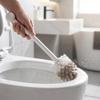 Creative Faux Rattan Toilet Brush Set with Holder Modern Home Decor Bathroom Cleaning Accessory for Contemporary Spaces