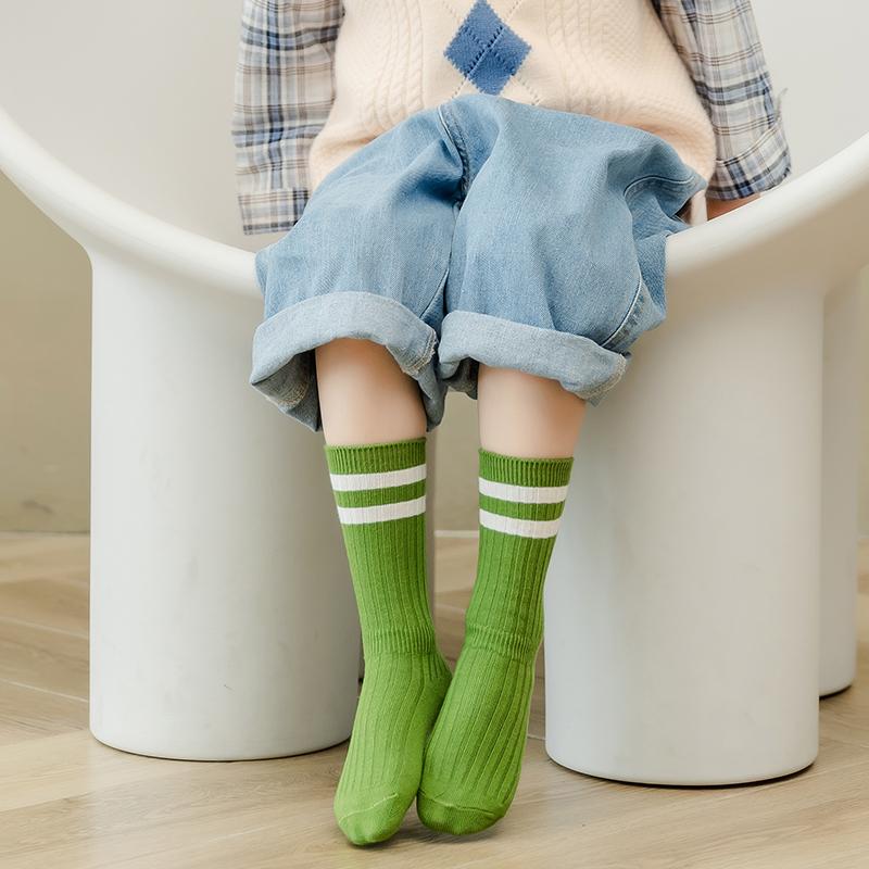 1 Pairs Kids Boys Toddlers Girls Socks Knee High Long Soft Cotton Baby Socks Stripe Child Socks School Sports Sock 1-12 Year