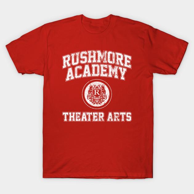 

Men Black Print T-shirt Rushmore Academy Theater Arts No-Cut Transfer Paper Print Cotton Tshirt L красный