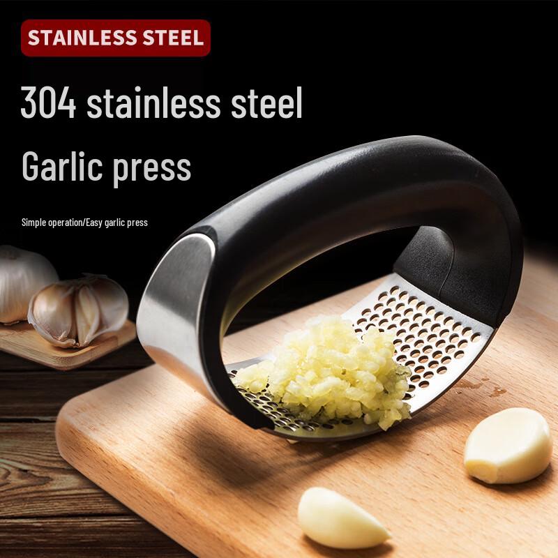 304 Stainless Steel Manual Ring Garlic Press