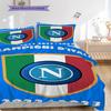 Set Copripiumino Trapuntato con Fantasia SSC Napoli Federa Decorazione per la Casa Regalo di Compleanno (1 * copripiumino + 2 * federa, senza nucleo)