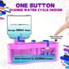 New Paint Brush Cleaner With Drain Button Automatic Water Circulation Paint Brush Cleaning Machine Cleaning Bucket Art Tools