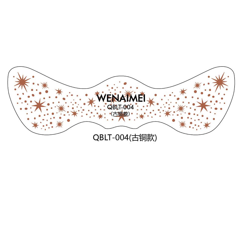 Hot Stamping Face Freckles Tattoo Sticker Hot Silver Laser Gold Party Disposable Waterproof Sticker Set