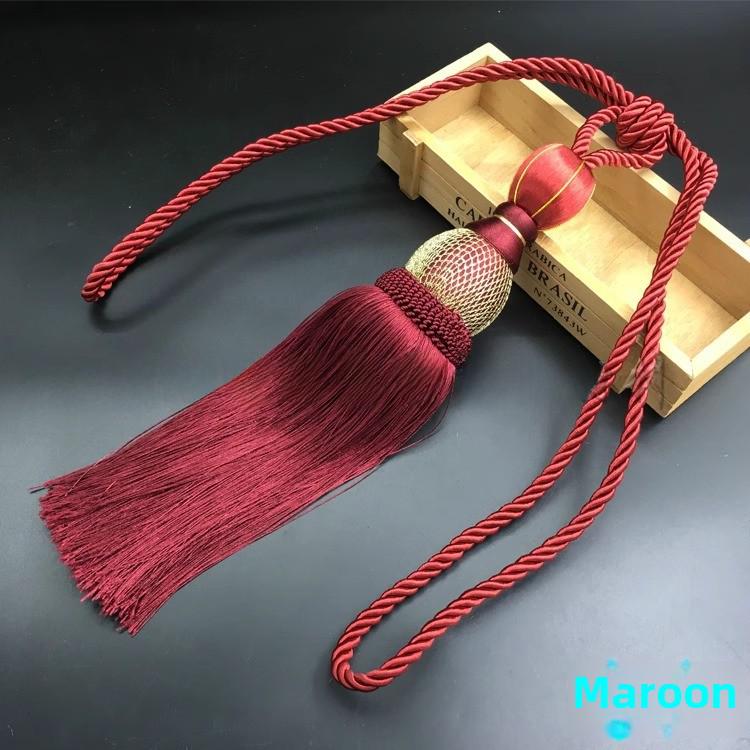 Luxusní zlatý drátěný závěs se střapcem míč