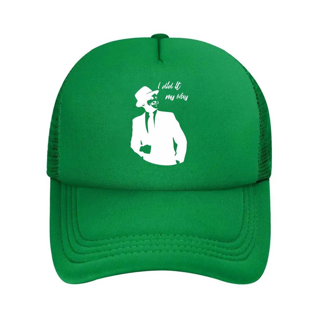 “Gentleman Silhouette Fashion, Retro Art Design” Mesh Baseball Cap