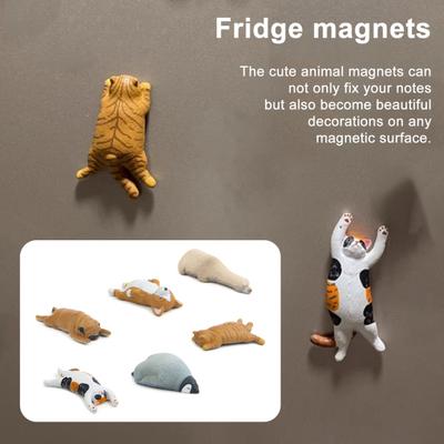 Magneti da Frigo Animali Magneti a Forma di Animale 3D Magneti Serie Animali in Resina Magneti da Frigo per Fissare Note Decorazione Cucina