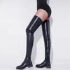 2026 Frühjahr und Herbst Mode Damen Europäische und Amerikanische Überknielange Stiefel mit Seitenreißverschluss und niedrigem Absatz