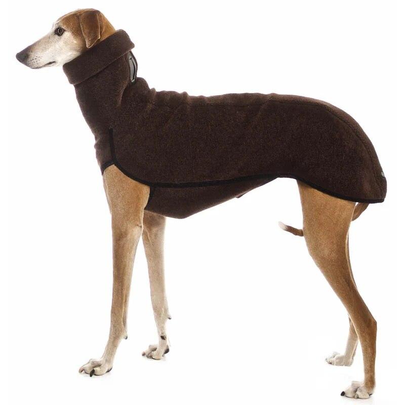 New Solid-Color Pet Dog Patchwork Warm High-Neck Dog Coat