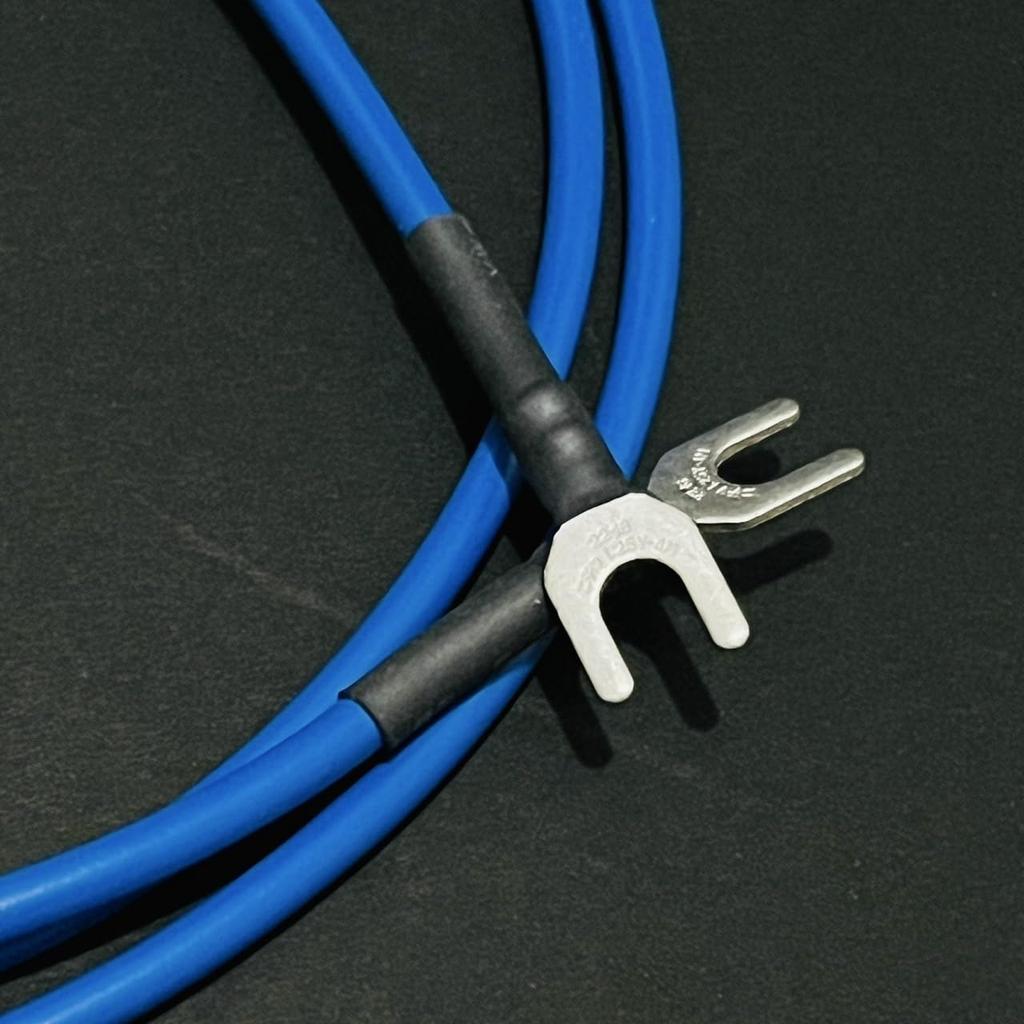 Audio earth wire on both ends Earth wire Cable Noise reduction Noise prevention Strengthening the earth for improved sound quality 1.25sq-1m Y-shaped