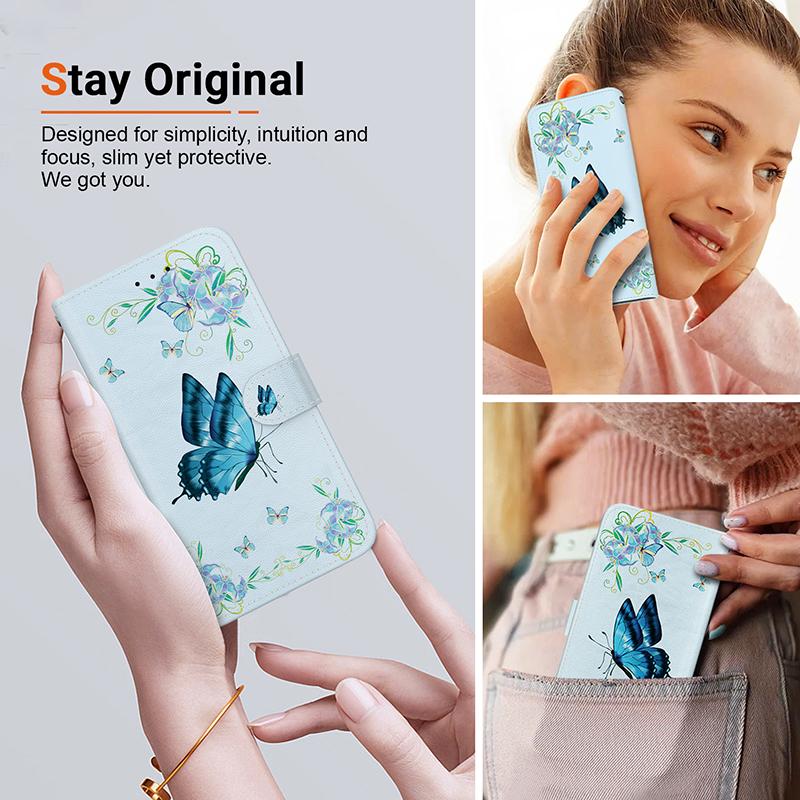 Stand Flip Wallet Case For Realme 9i 8i 7I 6i 5i Realme 9 SE 8S 8 PRO 8 4G 5G 8S Plus Flip Painted Pattern Wallet Case