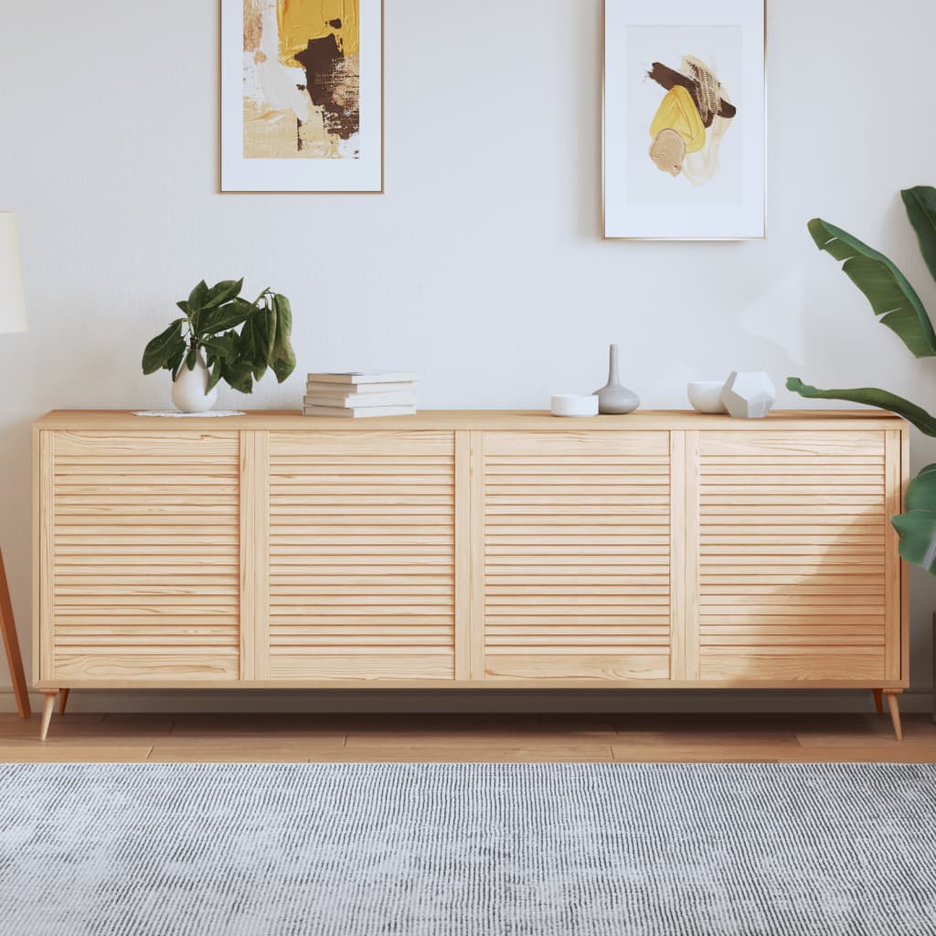 Cabinet Doors with Louvered Design 4 Pcs 69 X 59.4 Cm Solid Wood