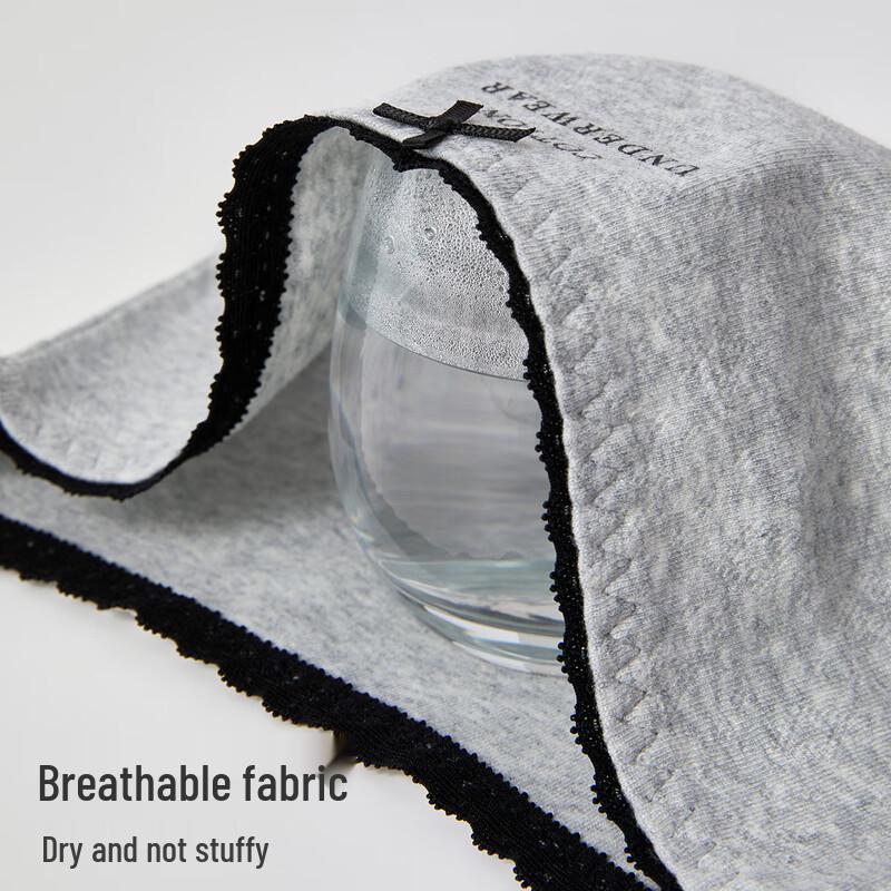 MIIOW Women's 2025 Antibacterial Pure Cotton Mid-Waist Briefs