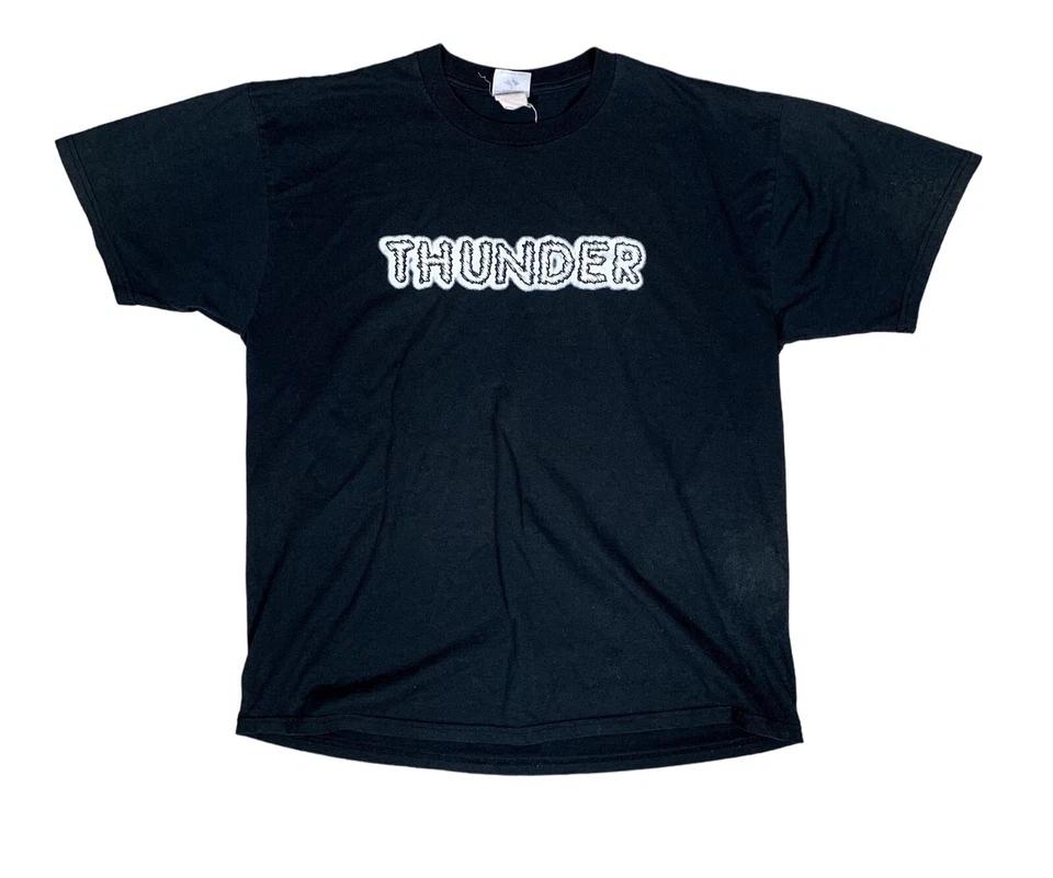 Jerzees 90s Vintage Thunder Black T-Shirt Size XL XL