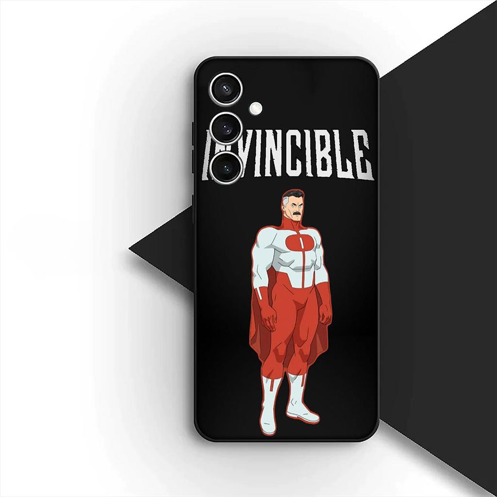 Omnis I-Invincibles Man Silicone Cover for Samsung Galaxy S25 S24 S23 FE Ultra Plus S7 Edge S25+ S24+ A56 5G + Coque Phone Case