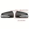 2Pieces Applicable to Mercedes-BenzW176 W246 W212 W204 C117 X204 A B C E S CLA GLA GLKLevel Rearview mirror side cover wing deco
