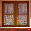 Floral Window Clings Window Decals Easy Damp-apply Installation