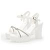 Fashion New High-heeled Sandals Summer Shoes for Women Platform Soft Leather Comfortable Heightening Women's Shoes Party Sandales Femmes