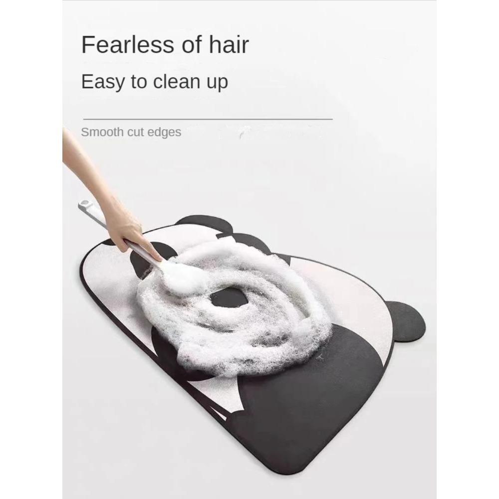 Cartoon Panda Bath Mat Super Absorbent Bathroom Mat Cute Animal Rug Bedroon Floor Carpet Home Entrance Shower Bathroom Foot Mats