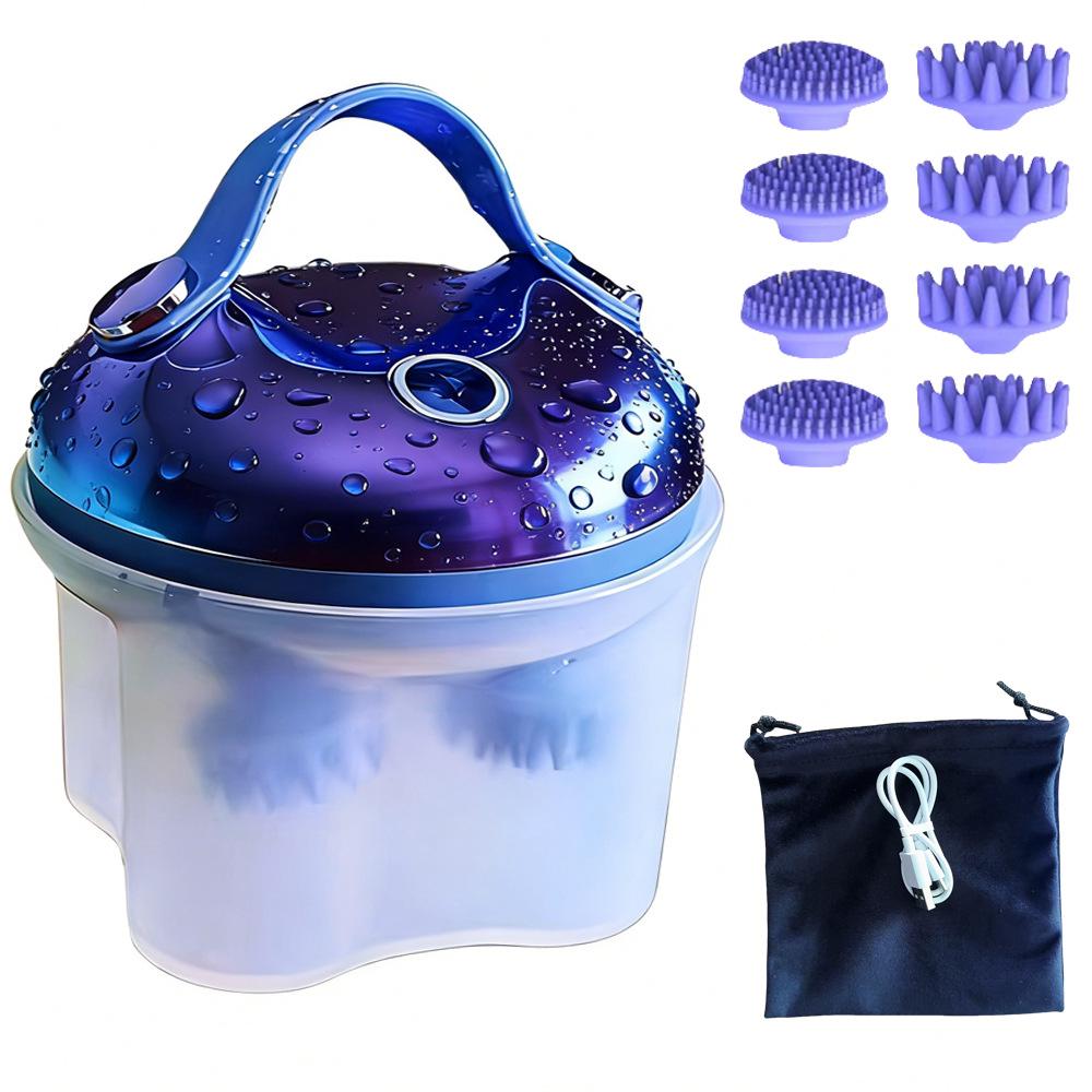 2026 Enhanced Scalp Massager with Red Light Therapy & 12 Detachable Kneading Tentacles