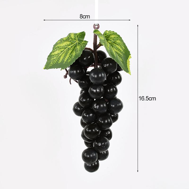 Artificial Grapes Simulation Fruits Grape Bunches for Home Kitchen Wine Decoration Wedding Party Table Centerpiece Decor Props