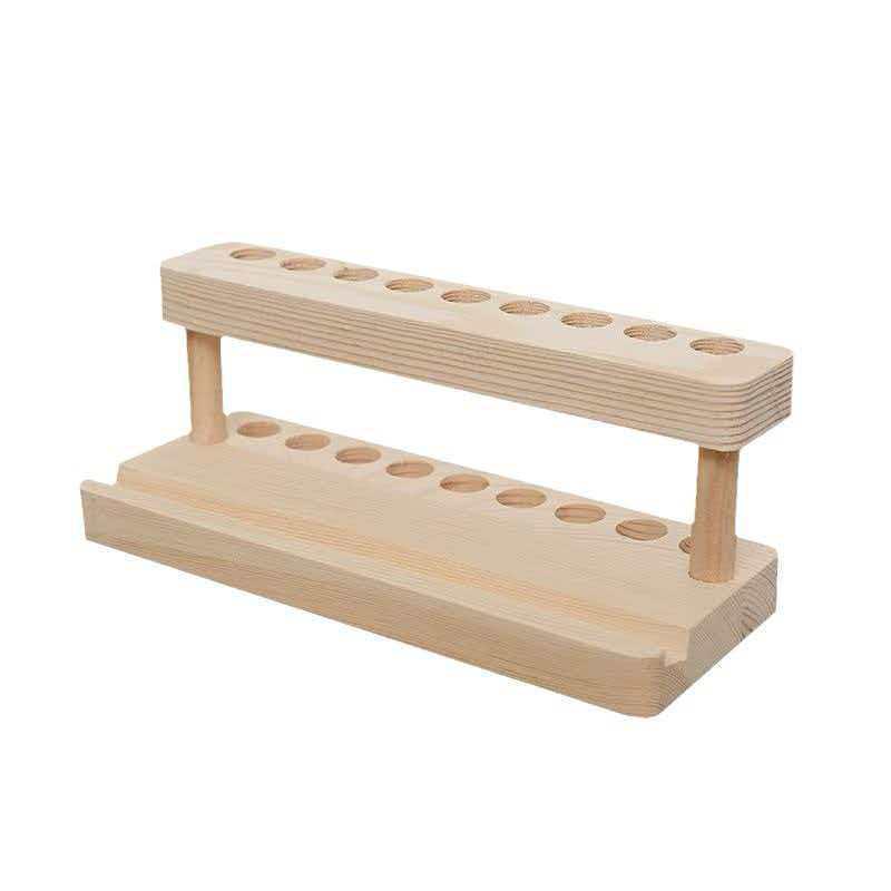 Solid Wood Pen and Gadget Holder - Multifunctional Desktop Organizer