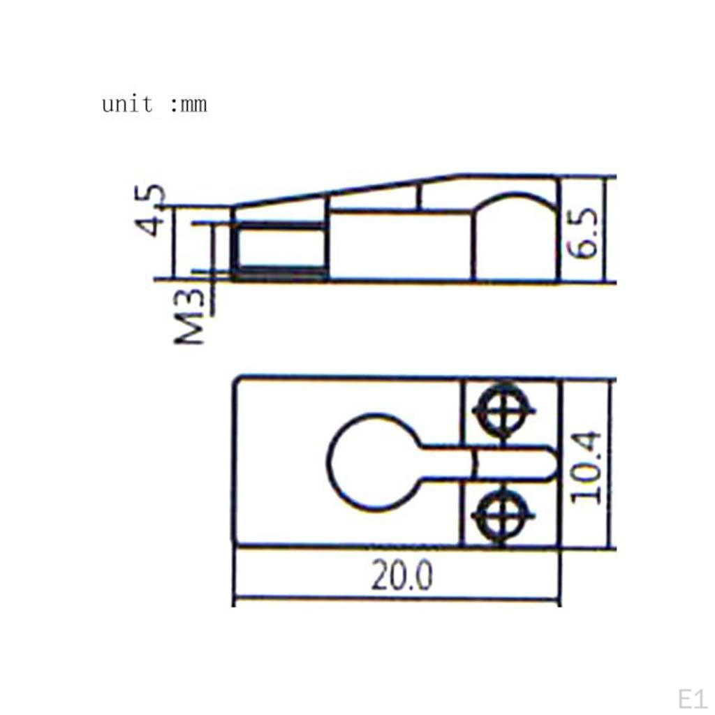 6 Pieces Tremolo Locked Bridge String Saddle for Electric Guitar